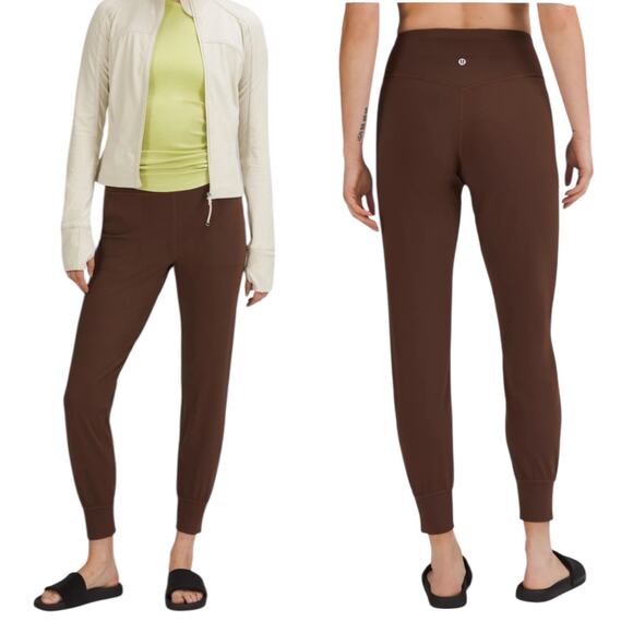 Lululemon Align High Rise Jogger Java Chocolate Brown Leggings Athletic Size 4 - Picture 1 of 10